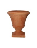 Smooth Calyx Vase in Impruneta Terracotta